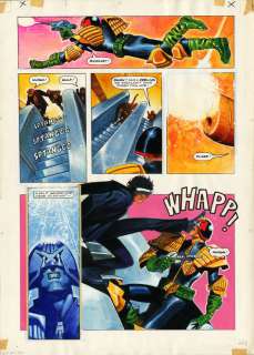 Colin Macneil - judge dredd annual 1991 page 5 - dredd vs strontium dog - colin macneil art