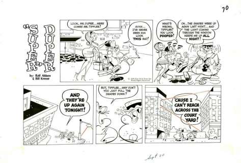 lot 543 - KRESSE Bill Super Duper Gag en une planche publi…