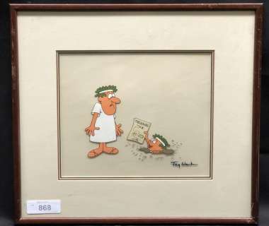 Jay Ward Hand Inked Animation Cel Aesop and Son | Weiss Auctions