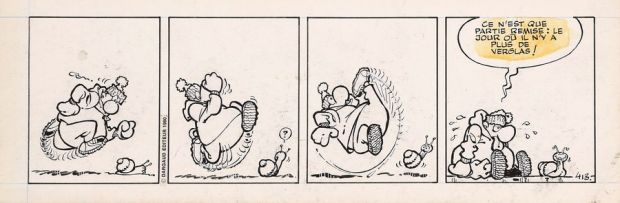 Greg | Lot 087 - Achille Talon, strip n°413 à l’encre de Chine… | AZ auction