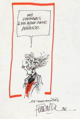 Fournier | Lot 042 - Spirou 29 (ré 93) agrémenté d’une illustration… | AZ auction
