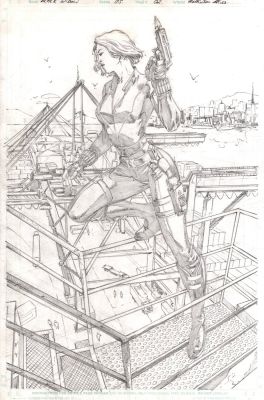 Wellinton Alves - Black Widow Strikes #5 Splash (Large Published Image!) 2012