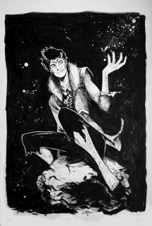 LEE GARBETT LOKI ILLUSTRATION | Black Line Fever