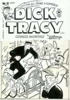 Unknown Artist - Original Cover Art for Dick Tracy #37 (Harvey, 1951). Fred Wertham would have loved this bondage - | Heritage