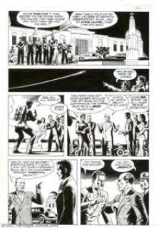 Russ Heath - Original Art Panel Pages for the Rocketeer: Movie Adaptation, pages 47, 48, 53, 57 (Disney, 1991). - | Heritage