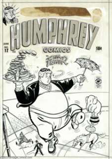 Al Avison - Original Cover Art for Humphrey Comics #17 (Harvey, 1951). Humphrey, from the Joe Palooka comic strip - | Heritage