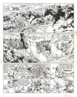 Planche originale 42 Comanche, tome 14 : Les cavaliers du rio perdu par Michel ROUGE