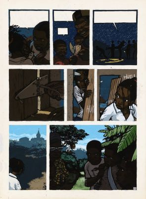 Stassen | Déogratias, planche n°64 à la gouache de ce… | AZ auction