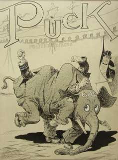 124: Louis M. Glackens Taft and G.O.P. Puck, Oct. 16, 1 | Hess Fine Auctions