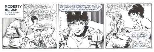 Romero, Enrique Badia | Original inked strip (s. 10.009)  - Modesty Blaise | Catawiki