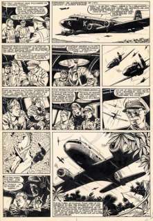 Lot 64 - VICTOR HUBINON BUCK DANNY La Revanche des fils du ciel (T.3), Dupuis 1950 Planche...