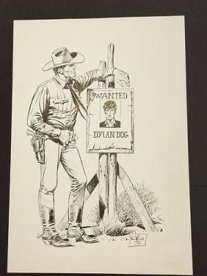 Tavola originale Dylan Dog e Tex - Claudio Villa - 1992 | eBay Europe (Buy It Now)