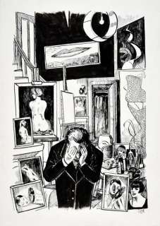 CATEL, Catel Muller ... - Lot 249 - Kiki de Montparnasse. Encre de Chine pour la planche...