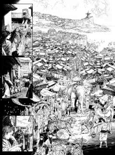 FedericoÂ FERNIANI - Planche originale 9 du tome 3 de LA VOIE DU SABRE - L‘incendie de l‘esprit -