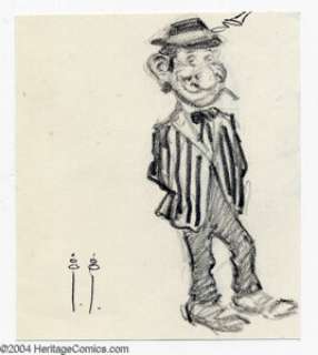 Frank Frazetta - Minsky’s Study Sketch Original Art (undated). The pencil sketch appears to be a character study - | Heritage