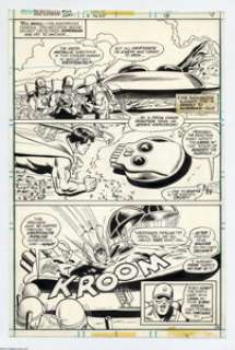Curt Swan and Dan Adkins - Superman #315, page 4 Original Art (DC, 1977). The rogues from Skull are scuttled by - | Heritage