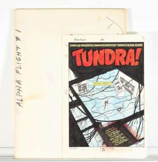 Marvel Comics Alpha Flight #1 Complete Color Guide | Bruneau & Co. Auctioneers