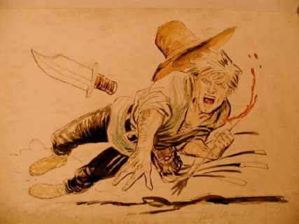 Vannini Luca | KEN PARKER ACQUARELLO COLORI 33X48 FIRMATA | Casa del Fumetto