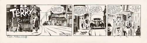 François Avril - FRANÃ‡OIS AVRIL - Terry & les pirates - strip original - 001