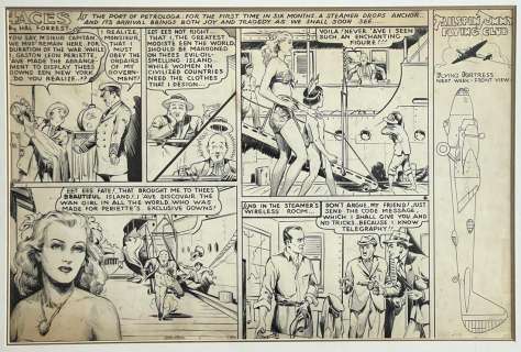 Hal Forrest 4 Aces Sunday Topper Orignal Art 1941 | Weiss Auctions