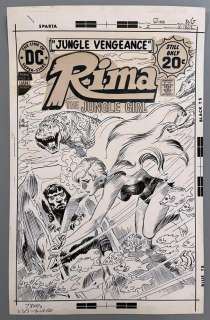 1974 Rima The Jungle Girl #5 Cover Art, Joe Kubert | Weiss Auctions