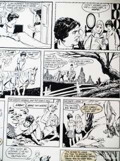 DIFICIL PLANCHA ORIGINAL CON DIBUJOS ORIGINALES DE LUIS BERMEJO- MERCADO BRITANICO - PRINCESS TINA