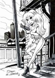 Dragan De Lazare - lot 345 - Rubine, dessin original Ã  l‘encre de chine. Dimensions…