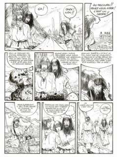 Thierry Cayman - lot 320 - Godefroy de Bouillon, Le Drakkar Noir, planche originale Ã …