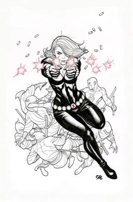 Frank Cho | Black Widow And Daredevil By Frank Cho | ComicArtFans Classifieds