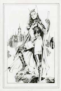 Michael Bair | Michael Bair Huntress Pin Up | Big Wow Art