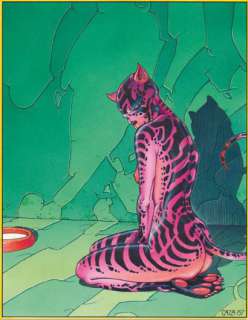 CAZA - Lot 115 - PHILIPPE CAZA Macha, illustration originale publiée dans l‘ouvrage Chacun son Chat...