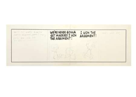 CHARLES SCHULZ PEANUTS UNFINISHED DAILY COMIC STRIP | misc / divers