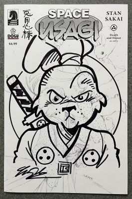 Tim Shinn | Usagi Yojimbo Remarque Sketch Comic Tim Shinn | Raremarq (Buy It Now)