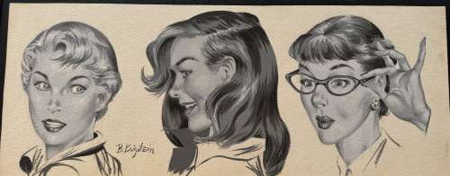 Bernie Krigstein | Three Women Illustration | RGLArt