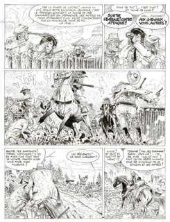 HERMANN - lot 303 - Comanche, Les Shériffs, ensemble de 2 planches originales…