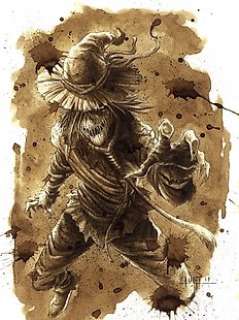 Scarecrow - Original Coffee Drawing By Juapi | Catawiki