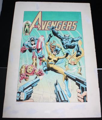 Ralph Reese | Avengers #144 Cover Re-Creation - Signed - 2016 | Anthony’s Comic Book Art
