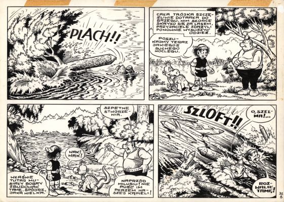 Janusz Christa | Kajko i Kokosz. Zamach na Milusia, strona 32B | Galeria Komiksu