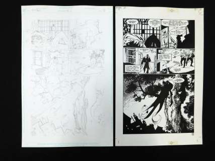 Original Comic Art DC Hitman Issue #2 Page 18 - 2 Pieces