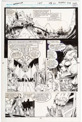 Portacio, Whilce - Uncanny X-Men #285 Pg 22, Archangel Meets Queen of Triumvirate 1992 | Cool Lines Art