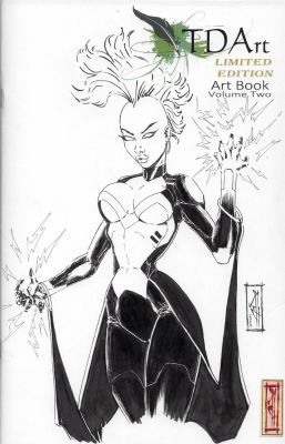 Rafael Maldonado Bad Hand | Storm X-Men Sketch Cover - Tdart Volume 2 Art Book | TDArt