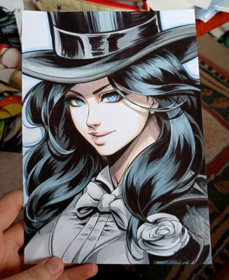 Viktória Liki | Zatanna headsketch by Lictoria | Raremarq (Buy It Now)