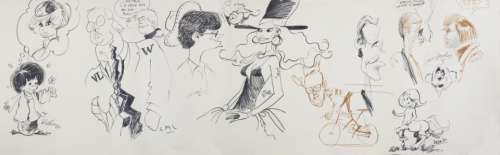 Collectif | Frise géante multidédicacée, 1980 | Fauve Paris