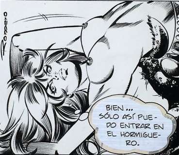 Romero, Enrique BadÃ­a - Original strip (no. 1302) - Axa - The Dwarfed - (1982) | Catawiki