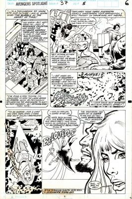 Bob Hall Win Mortimer | Avengers Spotlight #37 P 6 (Black Knight, Doctor Druid, She-Hulk, Thor, & Nebula Throughout!) 1990 | Romitaman