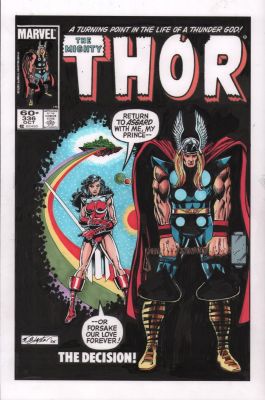 Bob Layton | Thor #336 Cover Re-Creation - Signed - 2025 | Anthony’s Comic Book Art