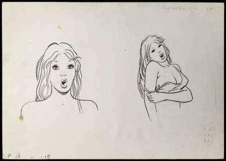 Manara, Milo - Dessin original recto-verso (signé) | Catawiki