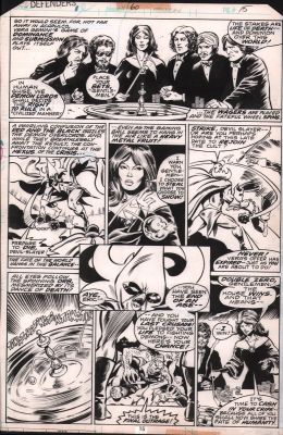 Dan Green, Ed Hannigan | Defenders #60 P.15 - Roulette - 1978 | Anthony’s Comic Book Art