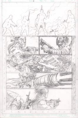 Manuel Garcia | Spartans with Guns Panel Page #2 P.19 | Anthony’s Comic Book Art