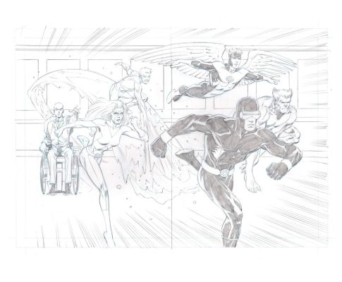 Pat Olliffe | X-Men - Disney/Marvel Storybook 2 Page Splash | Catskill Comics